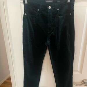 Banana Republic Dark Green Velvet Pants
